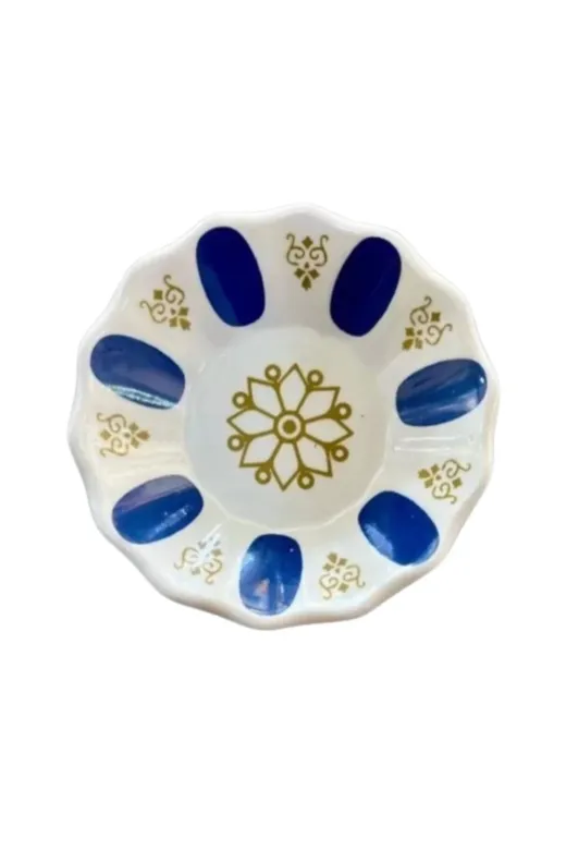 Tria P25812S7347 Ml104M Melamin Mavi Kahveci Çay Tabağı 6 Lı