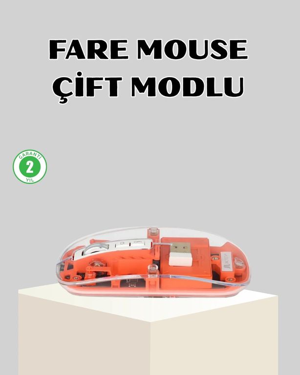 TRİTHLTXUCZZZPG9010MOUSE-2-BLNCCC Bluetooth 5.0 & 2.4Ghz Kablosuz Fare 3 Cihaz Bağlantılı, Hızlı Geçiş, Usb Alıcılı Diğer Çok Renkli