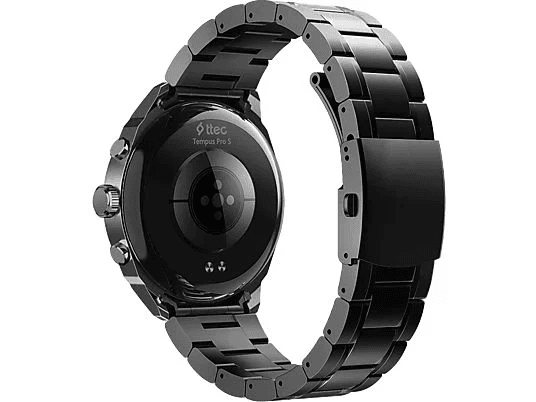 Ttec 1245233 2Sw08S Tempus Pro S 36Mm Amoled Ekranlı Yuvarlak Metal Kasa 2Sw08 Akıllı Saat Siyah