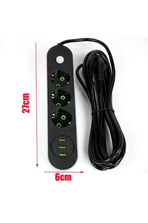 TTT TYC937723N171018695513703 Usb Yuvalı Üçlü Priz