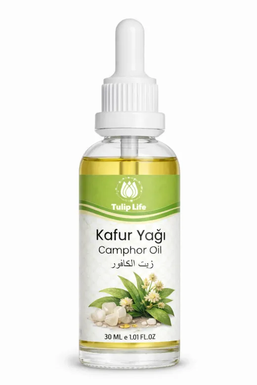 tulip life camphor Natural & Pure Kafur Yağı 30 Ml