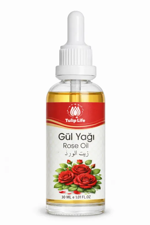 tulip life gülyeni Natural & Pure Gül Yağı 30 Ml