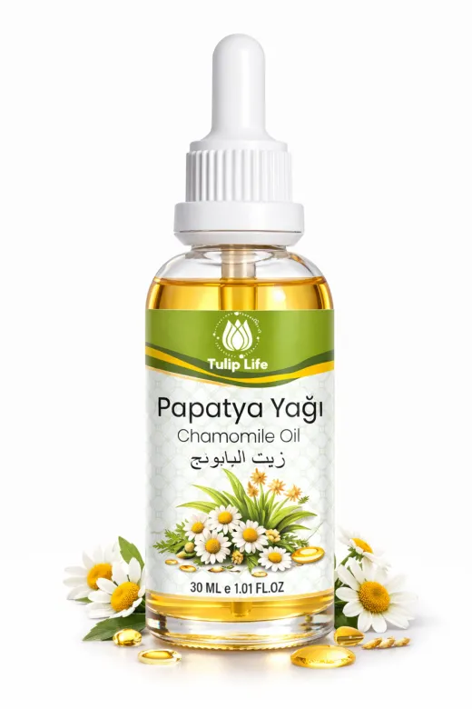 tulip life papartya Natural & Pure Papatya Yağı 30 Ml