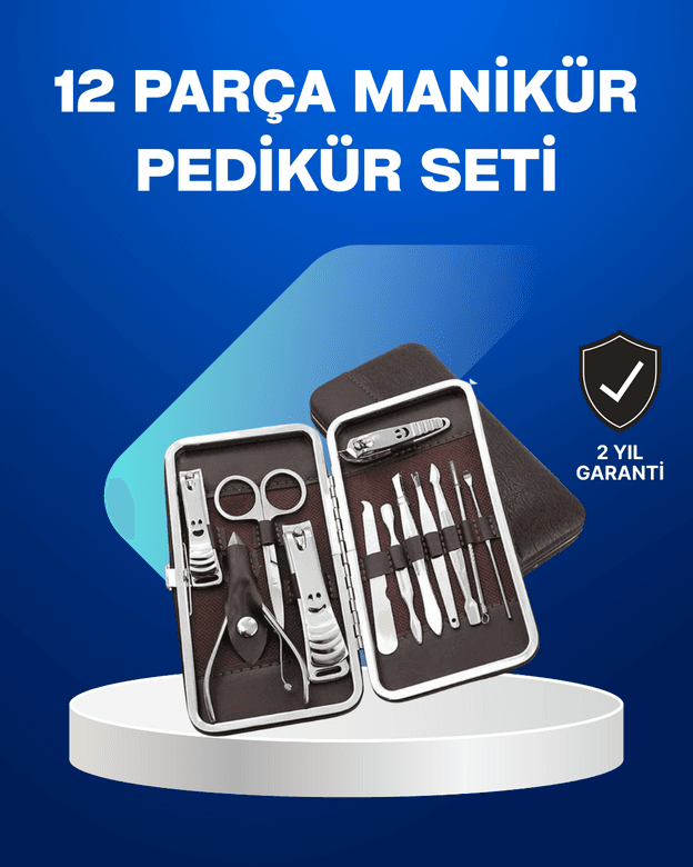 Tüm İhtiyaçlara Uygun Taşınabilir Manikür &amp; Pedikür Seti