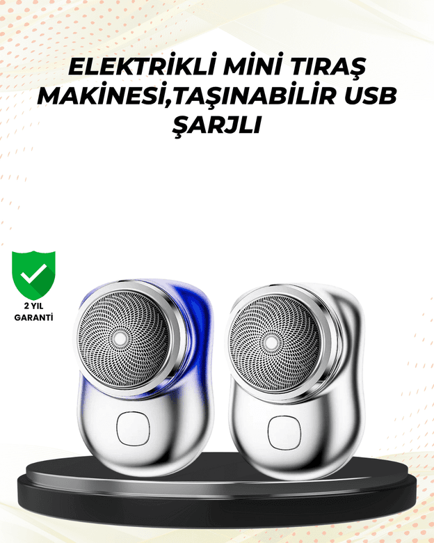 Tüm vücut bölgelerinde kullanılabilen küçük boy tıraş cihazı