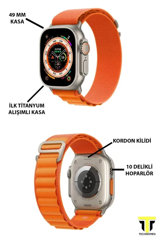 Turgut Ticaret TT_Ultra-Big_7si1AradaAkıllıSaat Tt Ultra 2.01 Big Akıllı Saat 7 Kordonlu Set