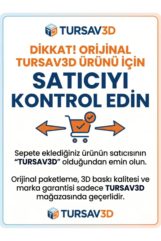 TURSAV3D SRI-KTLC-TRSV1 Sarı Katlaç - Infinity Cube Sonsuz Stres Küpü - Sonsuz Döngü Oyuncağı - Sari