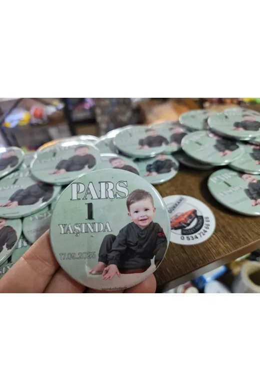 Tu&Se Candles 25 ADET BUTON MAGNET AÇACAK Kişiye Özel 58Mm Buton Magnet Açacak – 25 Adet
