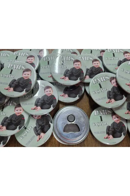 Tu&Se Candles 25 ADET BUTON MAGNET AÇACAK Kişiye Özel 58Mm Buton Magnet Açacak – 25 Adet