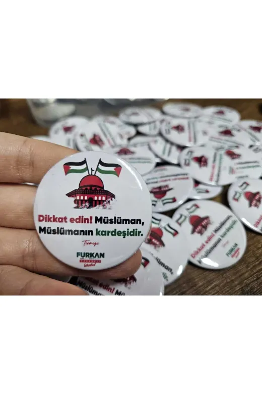Tu&Se Candles BUTON ROZET 58MM 30 ADET 58Mm Kişiye Özel Rozet 30 Adet