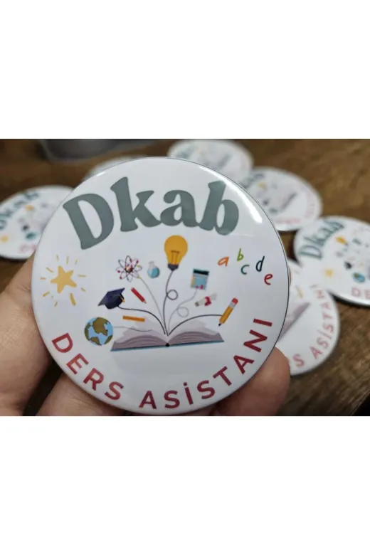 Tu&Se Candles BUTON ROZET 58MM 30 ADET 58Mm Kişiye Özel Rozet 30 Adet