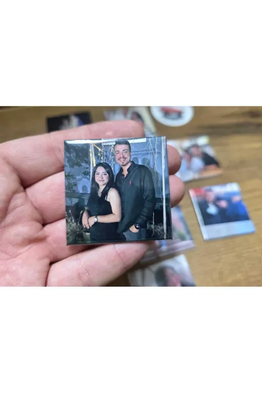 Tu&Se Candles Kare Magnet 50 Adet Kare Magnet – 50Li Paket – Kişiye Özel Fotoğraf Baskılı–