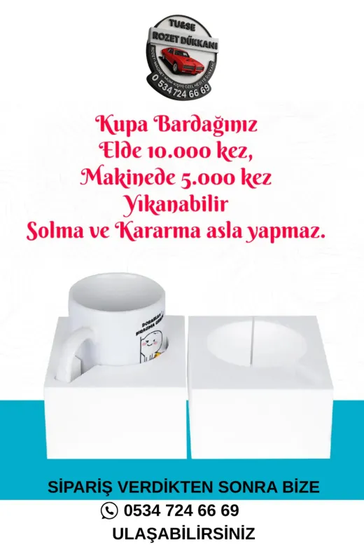 Tu&Se Candles Sihirli Kupa – Kişiye Özel Baskılı Isıya Duyarlı Bardak