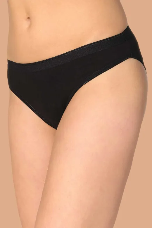Tutku ELF568TUTKU635CCM6 Kadın Siyah 6'lı Paket Pamuklu Su Yolu Bikini Külot