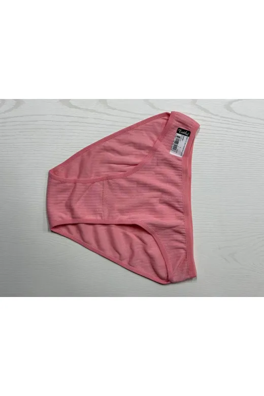 Tutku TKD0592-12 Entaha Kadin 12'li Cotton Bikini 0592 (Nefen Alan Doku Kumaş)