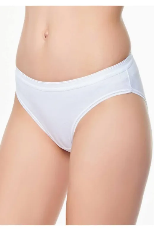 Tutku TYC00853168750 Kadın Beyaz 3'lü Paket Pamuklu Su Yolu Bikini Külot Yeni Sezon