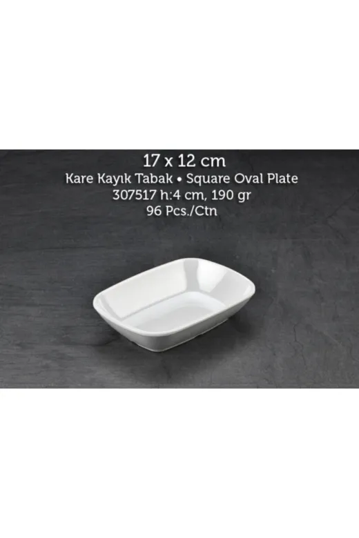TUVA MELAMİN 307517 Tuva Melamin Internatıonal 17 Cm. K. Kayık Tabak 6'lı