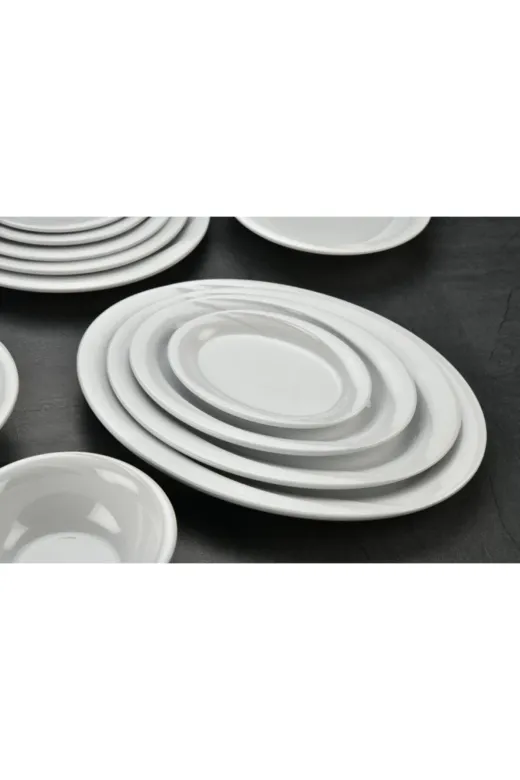 TUVA MELAMİN 325029 Tuva Melamin Wıngs 29*23 Cm. Kayık Tabak 2'li