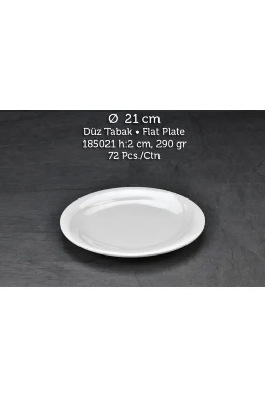 Tuva Therm 053-04-185021 Melamin Wings Düz Tabak 21 Cm 6 Adet