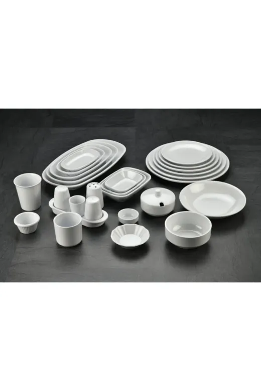 Tuva Therm 053-04-327515 Tuva Melamin Internatıonal 15 Cm. Kayık Tabak 6'lı