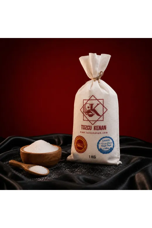 TUZCU KENAN CKR-KAYA-TUZ-1KG Doğal Çankırı Kristal Kaya Tuzu 1 Kg Sofralık Yemeklik Tuz