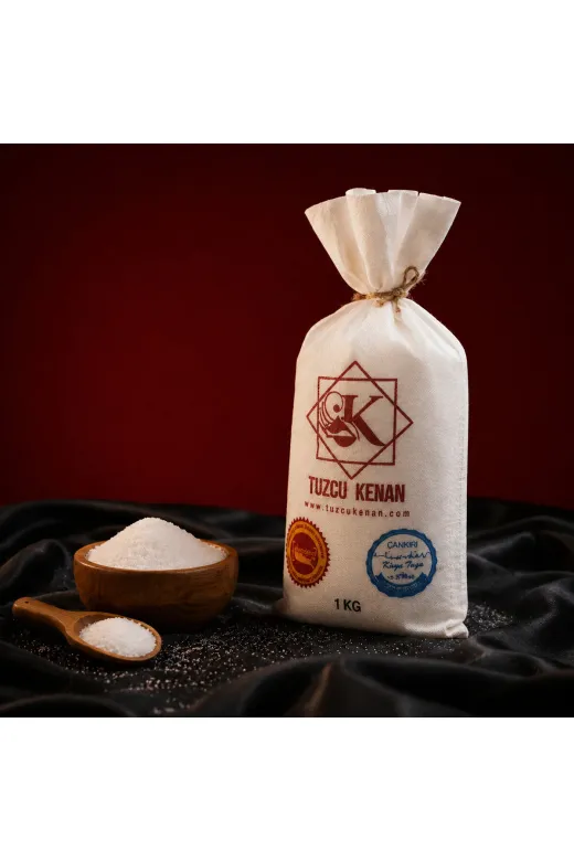TUZCU KENAN CKR-KAYA-TUZ-1KG Doğal Çankırı Kristal Kaya Tuzu 1 Kg Sofralık Yemeklik Tuz