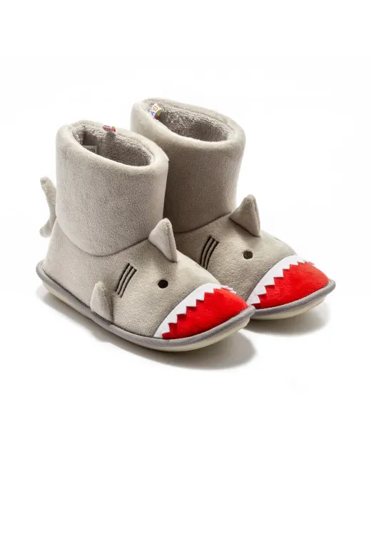 Twigy AA0009 New Shark Çocuk Ev Botu Gri 30/35