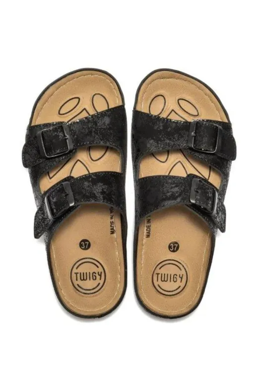 Twigy BB0361 Dilay Kadın Terlik Siyah 36/40