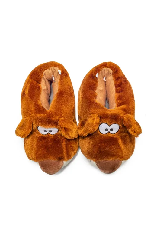 Twigy YY0282 Fibert Erkek Hayvanlı Panduf Kahverengi 40/45