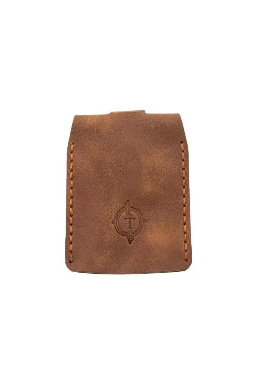 twingold İsme Özel Çıtçıtlı Anahtarlık - % 100 Rainbow Deri - Ag01001 - Camel