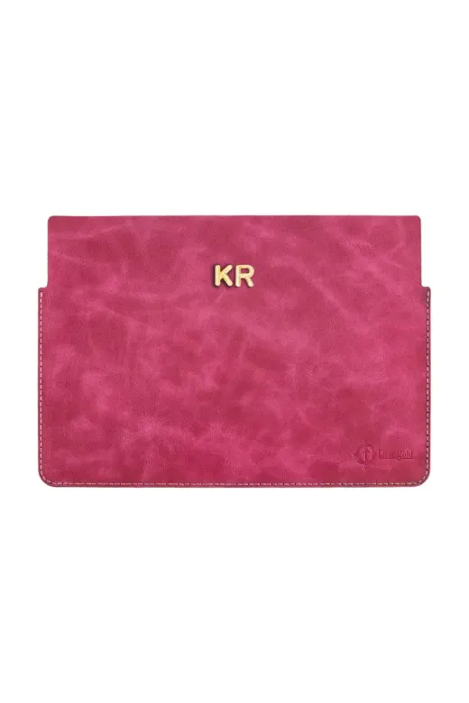 twingold TWGMACKLF İsminize Özel Macbook Kılıfı Fuşya 11"