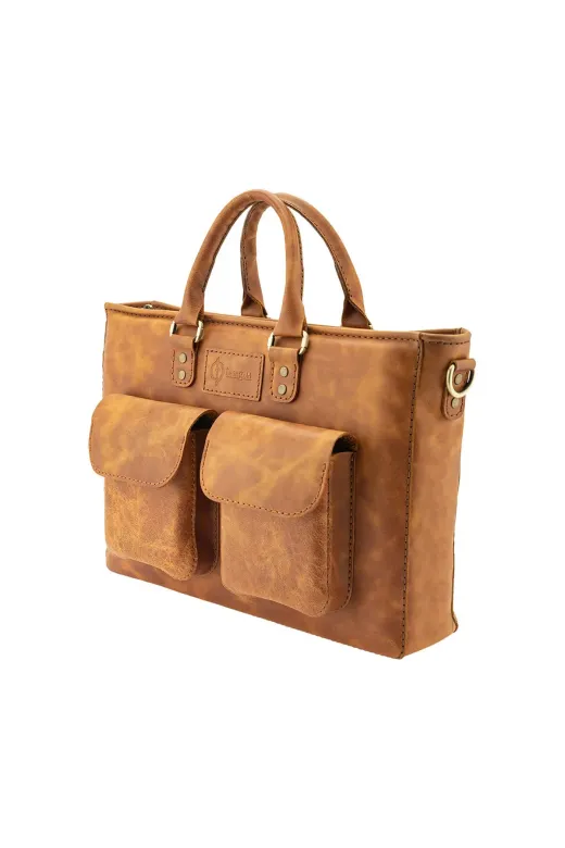 twingold TWGR105 Evrak / Laptop Çantası - Camel
