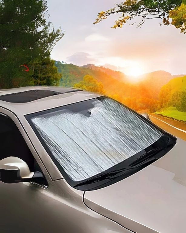 TwinMarket MEYTDXUCZOTOGÜNEŞLİK-19-BLMY Mey İthalat Araç Ön Cam Güneşlik Katlanabilir Uv Koruma Ford Focus Renault Megane Skoda Superb Honda Civic