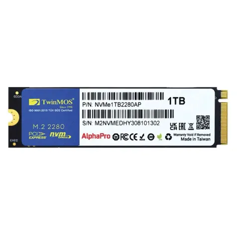 TwinMOS AlphaPro 1TB M.2 NVMe SSD (3600/3250 MB/s)