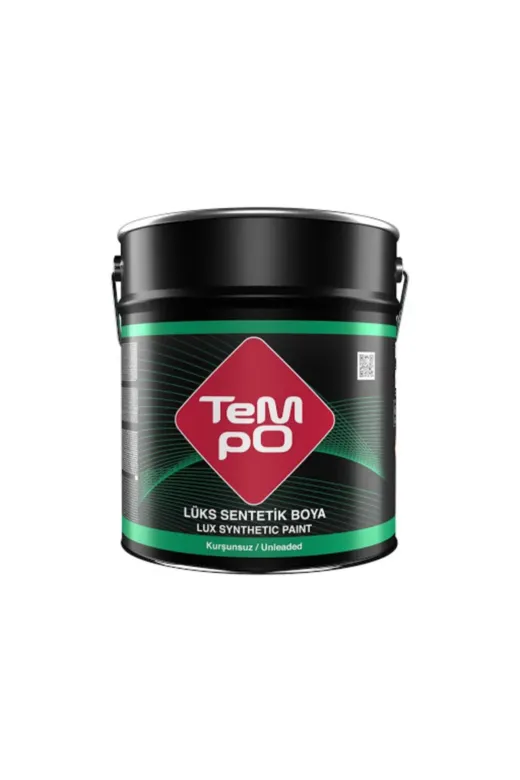 TYB01 Tempo Lüx Sentetik Yağlı Boya 0,75Kg[Beyaz, Siyah,bayrak Kırmızı,boncuk Mavi, Koyu Yeşil, Açık Krem]