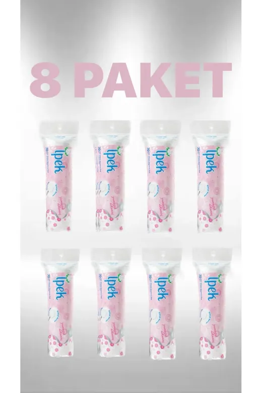 TYBPZD1S649X1RR095 İpek Makyaj Temizleme Pedi 70Li X 8 Adet