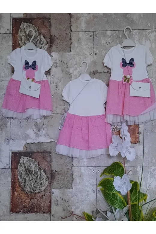 TYC702AF9F1B51A700 Özcan Kiz Bebek Baskili Elbise