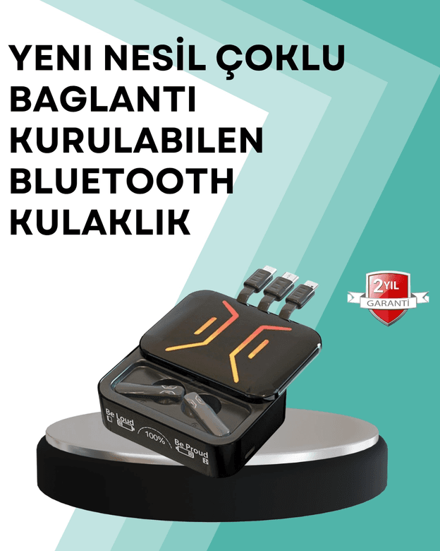 Type-c Girişli Bluetooth Kulaklık – Uzun Bekleme Süresi