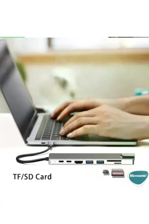 Type-c To Hdtv Multifunction Adapter 8 Port Kablo