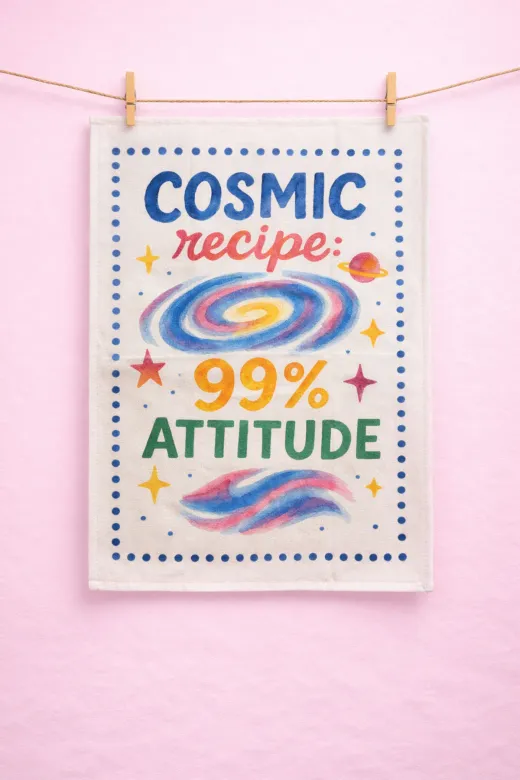 Typoniq Attitude Included TYP25101004 Zodiac Yengeç Burcu Pamuklu 2'li Mutfak Havlusu (40X50 Cm)
