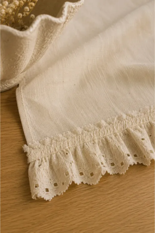 Typoniq Attitude Included TYP25401006 Heritage %100 Pamuk Runner Ekru 50X150 Cm