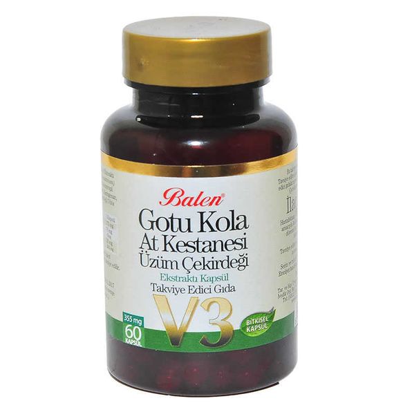 u Kola At Kestanesi Üzüm Çekirdeği Ekstratı V3 60