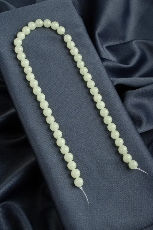 Uçar Doğaltaş TYC0JP9R5N169614872254538 Fosforlu Sıkma Doğal Taş Parlak Limon Küre Kesim 8Mm Dizi