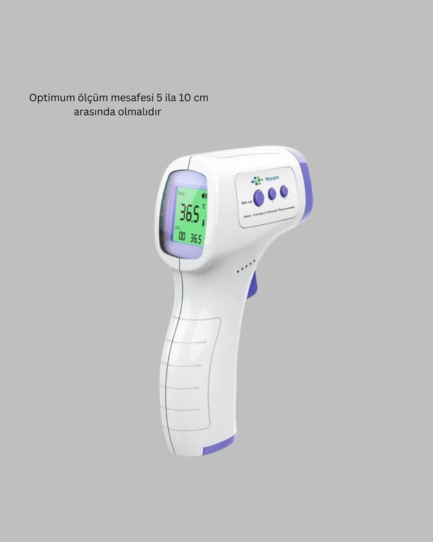 UCUZTEKNO 114430918 Temassız Ateş Ölçer Dijital Kızılötesi Termometre Hızlı Ölçüm