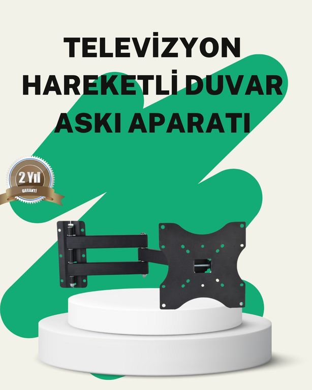 UCUZTEKNO 118355291 22-49 İnç Tv Uyumlu Hareketli Duvar Askı Aparatı