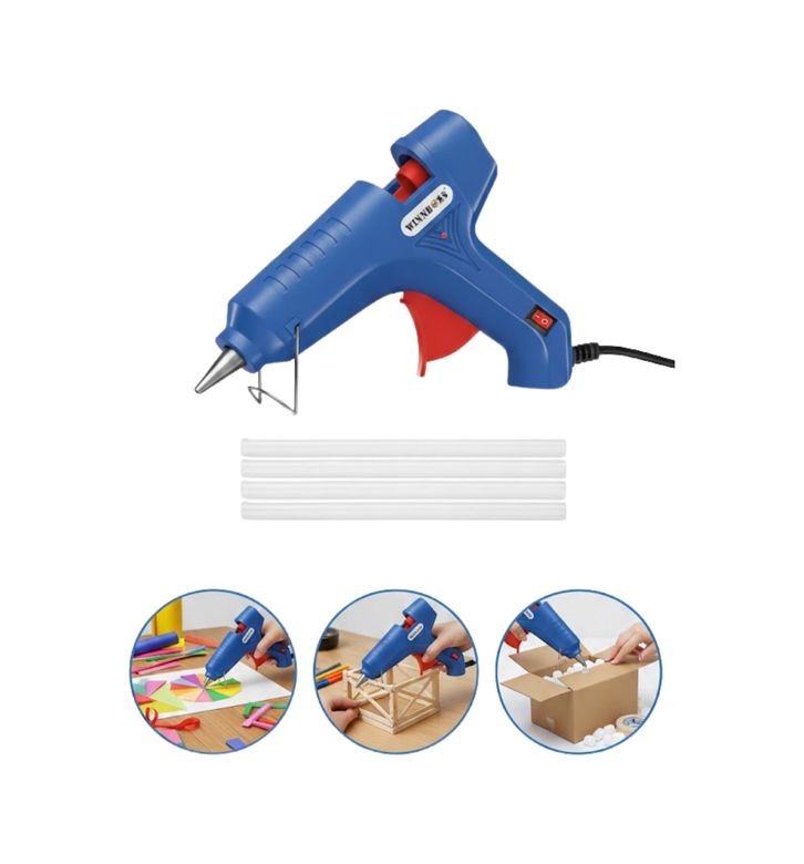 UCUZTEKNO 119081460 11 Mm Silikon Uyumlu 100 W Güçlü Silikon Tabancası 5 Adet Silikon Hediyeli