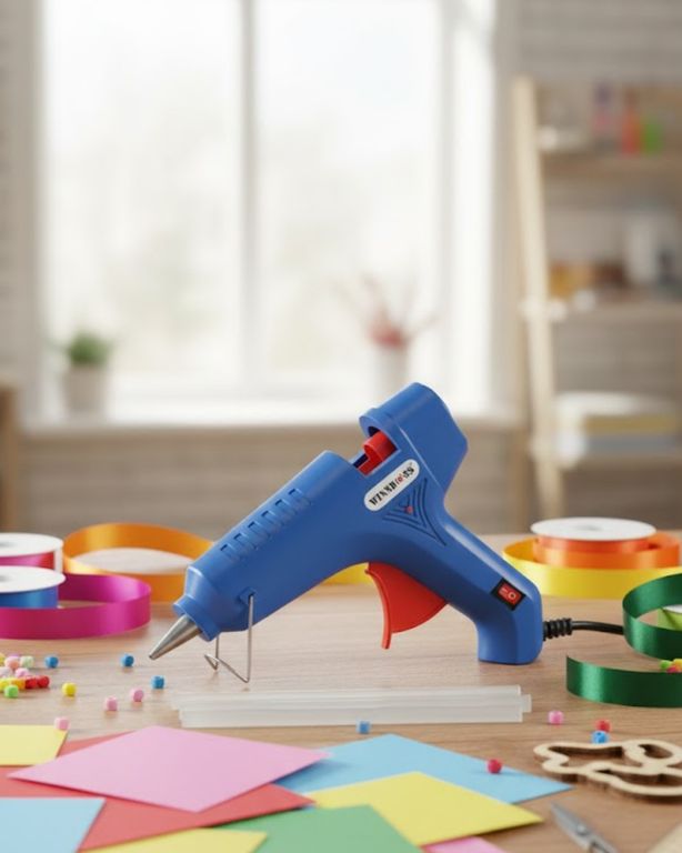 UCUZTEKNO 119081462 Ev Ve Hobi İçin 60 W Silikon Tabancası 11 Mm Uyumlu 5 Adet Hediye Silikon