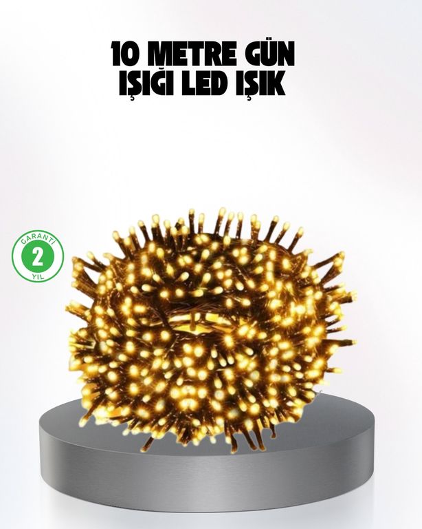UCUZTEKNO TRİTHLTUCZ10MLED-5-BLNCCC Animasyonlu Led Işıklı 10 Metre Uzaktan Kumandalı Dekoratif Işık Çok Renkli