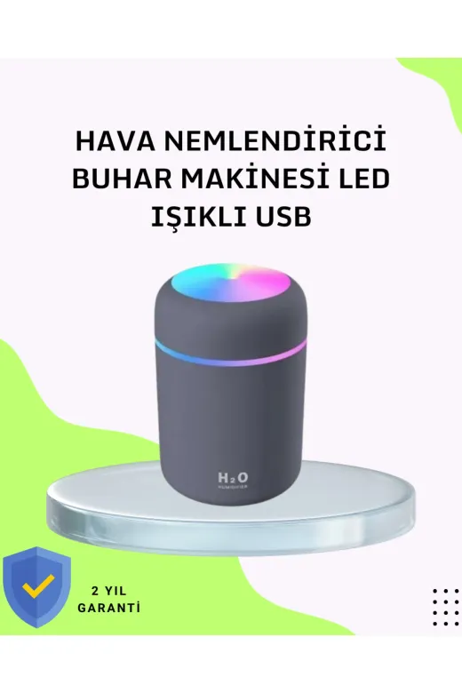 UCUZTEKNO TYC098BE5A50D548306709A07 Taşınabilir Hava Nemlendirici – Renkli Işık Ve Usb Bağlantı