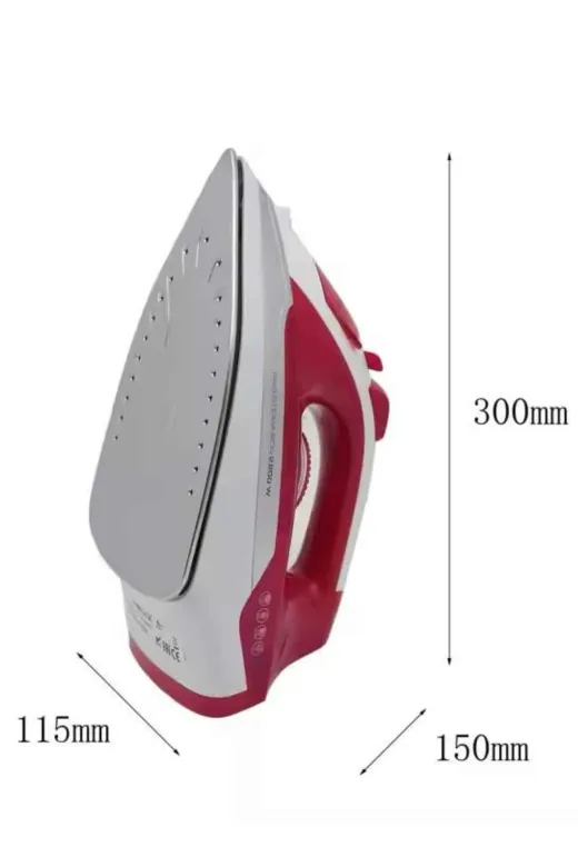 UCUZTEKNO TYC0CDA4D2010D340E8D25101 Seramik Tabanlı Kırmızı 2200 Watt Şok Buharlı Ütü